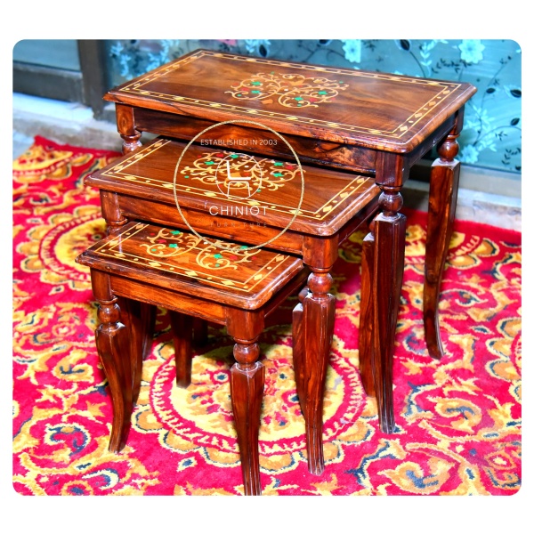 Nesting Tables Rangoli (Set Of 3) - Image 2