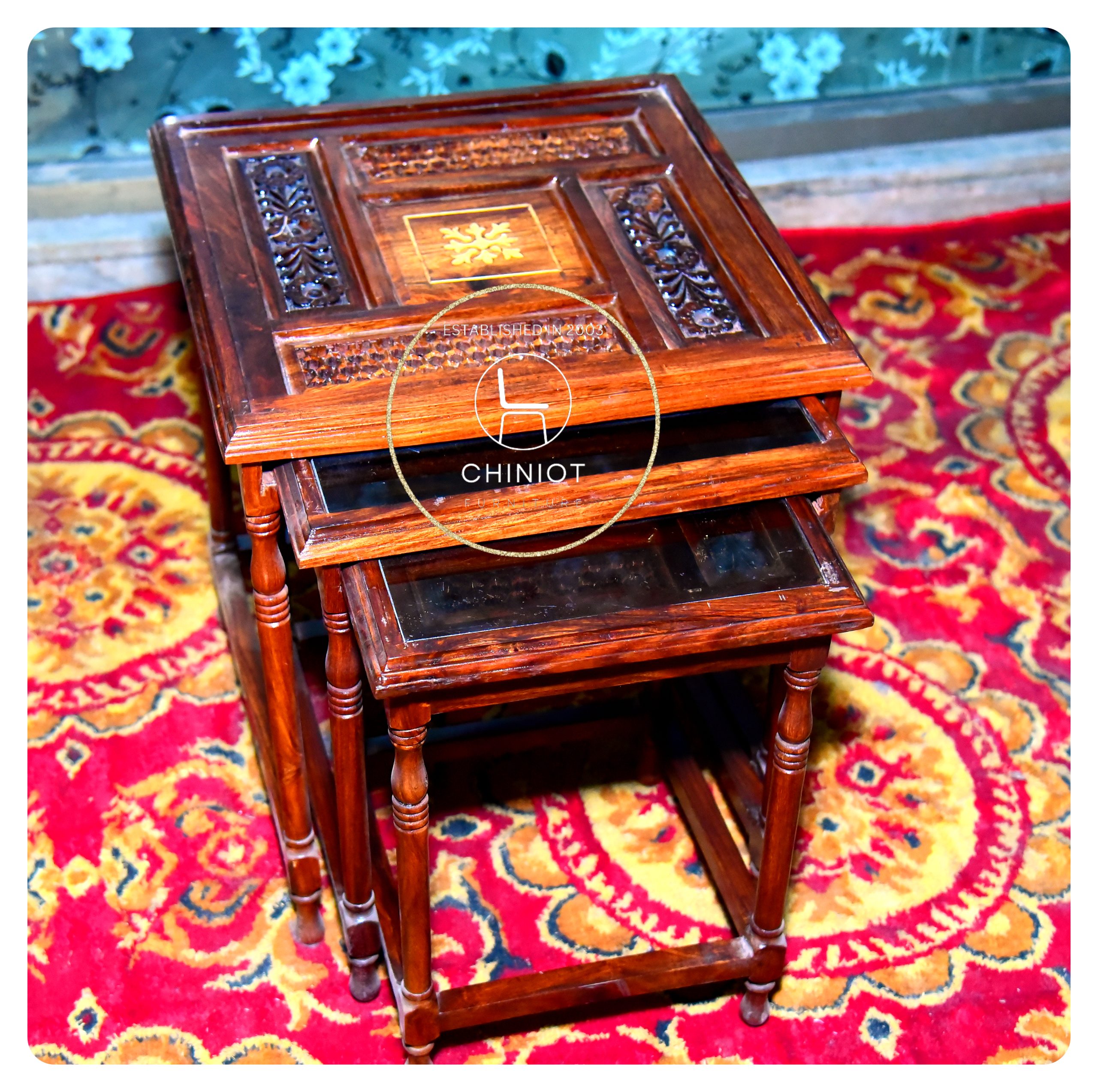 Nesting Tables Inlay Net (Set Of 3) - Image 3